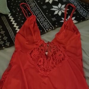 Red Lace Detail Camisole